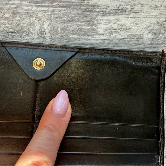 Vintage Fendi TriFold Diamond Print Wallet